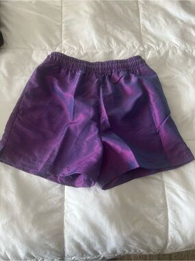 TNA Purple Iridescent Athletic Shorts